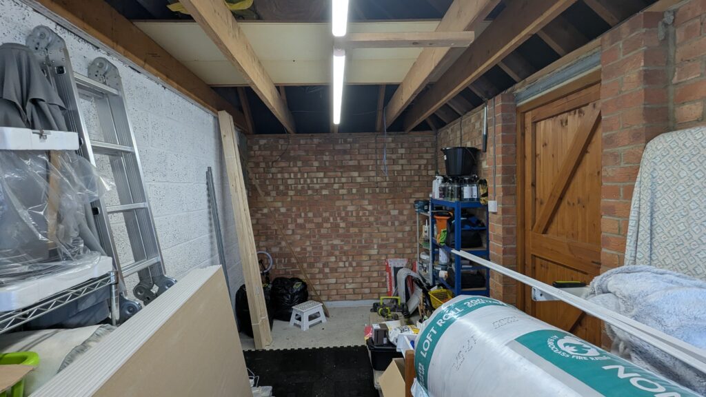 Unfinished garage to be worked on